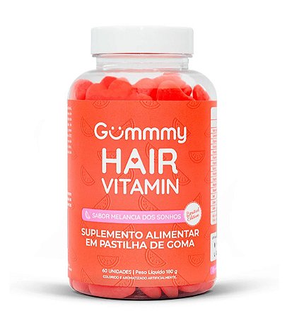 Gummmy Hair Vitamin 60 cápsulas Melancia