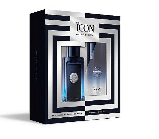 Kit Antonio Banderas The Icon EDT 100ml + Desodorante 150ml - Masculino