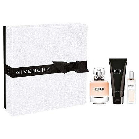 Kit Givenchy L'Interdit Eau de Parfum 80ml + Miniatura 15ml + Body Lotion 75ml