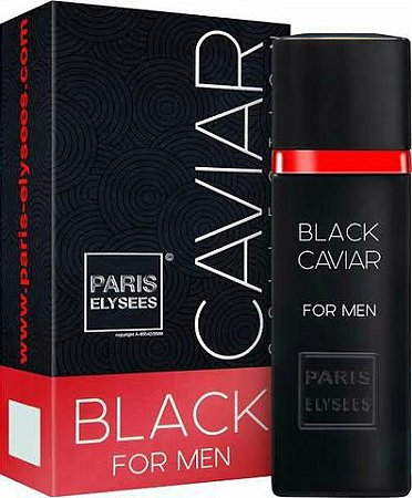 Black Caviar For Men Eau de Toilette Paris Elysees 100ml - Perfume Masculino