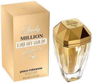 Lady Million Eau my Gold Eau de Toilette Paco Rabanne 80ml - Perfume Feminino