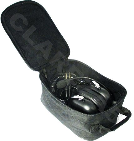 Fone Headset Piloto de Avião Aluno PP PC INVA PLA - Kit com bolsa