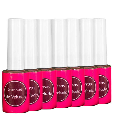 Kit 7 Bases Transparente Fortalecimento e Crescimento