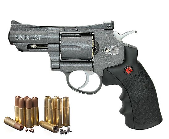 Revolver Co2 Full Metal 2" Cano SNR357 Cal 4,5mm Crosman