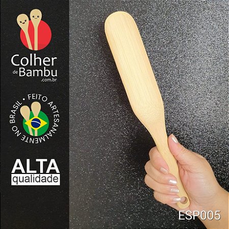 Espátula de Bambu 4,0 x 29,0 cm para Depilação ou Confeitar Bolos