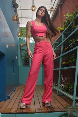 CALÇA LINHO PINK