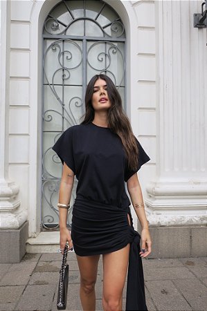 VESTIDO PRETO AMARRAÇÃO