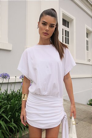 VESTIDO BRANCO AMARRAÇÃO