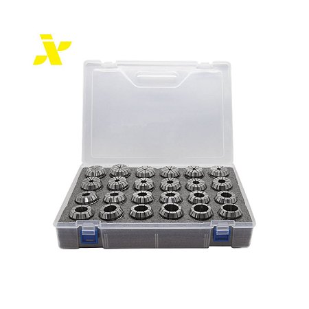Jogo com 24 pinças ER40 Ø3 até Ø26mm sem chave e mandril