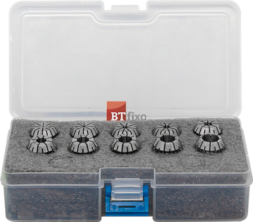 Jogo Pinça ER-16 (10 Pinças – 1 a 10mm) – Caixa Plástico