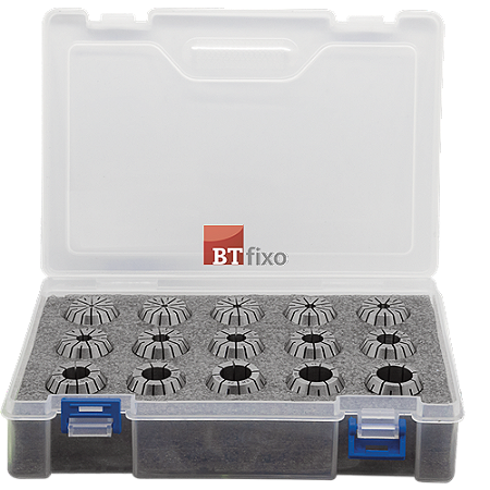 Jogo Pinça ER-25 (15 Pinças – 2 a 16mm) – Caixa Plástico