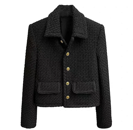 Casaqueto de tweed Com Lapela