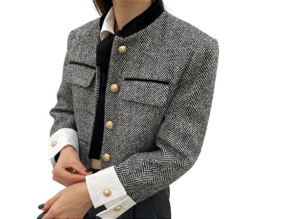 Casaqueto de tweed Botões dourados
