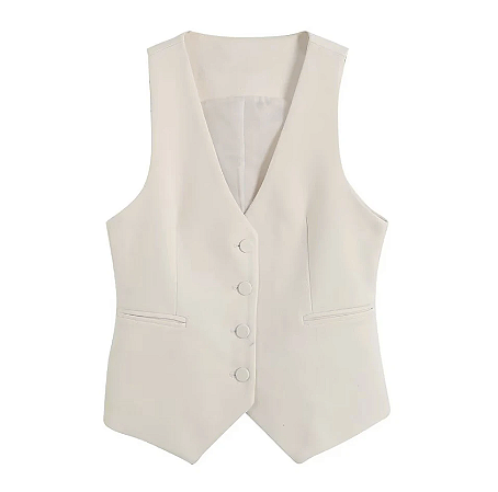 Colete Alfaiataria Off White