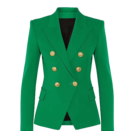 Blazer  Dupla Abotoadura Verde