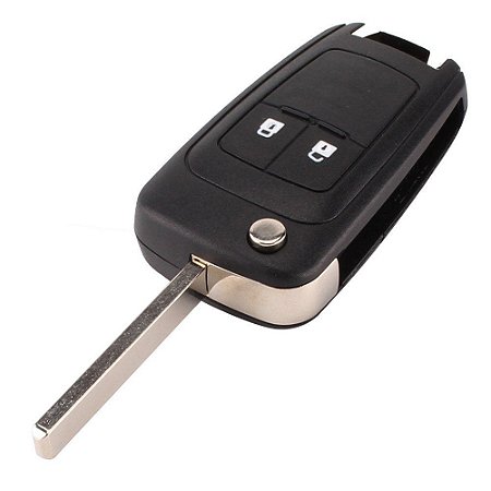 Carcaça chave canivete oca GM 2 botões Onix Prisma Cruze