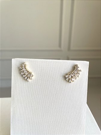 EAR CUFF ASA DE ANJO BOLINHAS