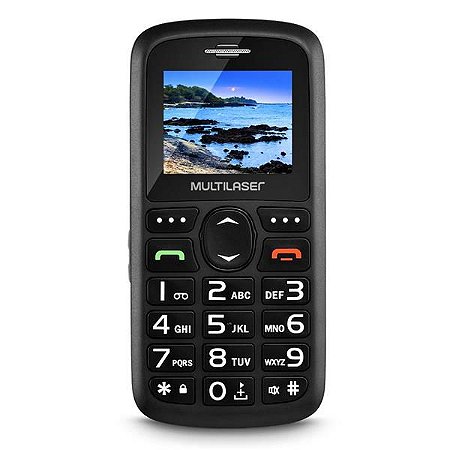 Celular Vita Dual Chip Tela 1,8 Pol. Usb E Bluetooth Preto Multilaser - P9048