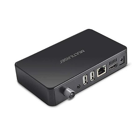 Smart TV Multilaser Box Hibrido Android + Conversor 1GB Ram + 8GB Flash Preto - PC001