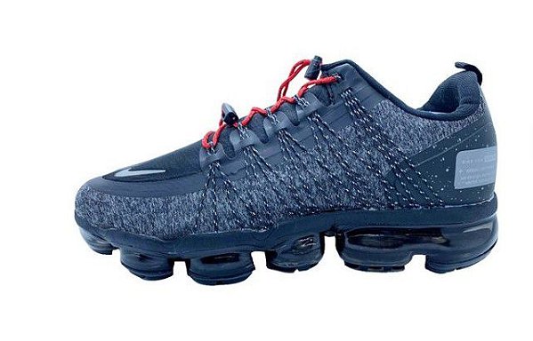 vapormax cinza e vermelho