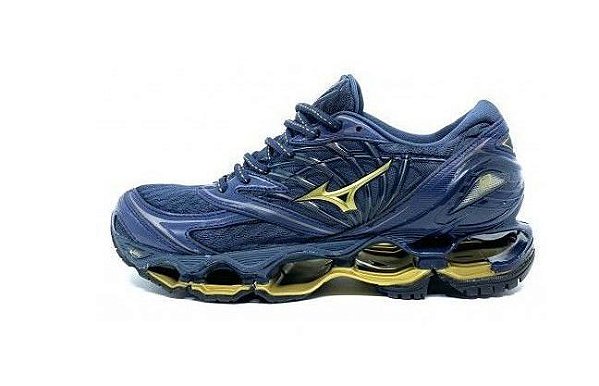 Tênis Mizuno Wave Prophecy 8 - Azul e Dourado - Calçados50off® - Compre Seu  Tênis Running e Corrida de Alta Performance