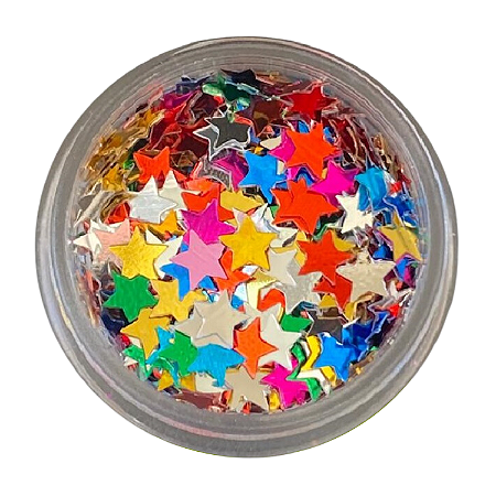 Glitter Estrelas Coloridas 3g