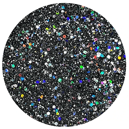 Glitter Flocado Preto Universo