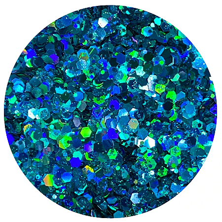 Glitter Flocado Azul Aqua