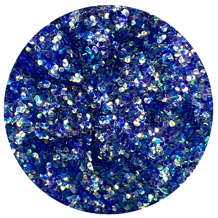 Glitter Flocado Azul Sereia Matrix