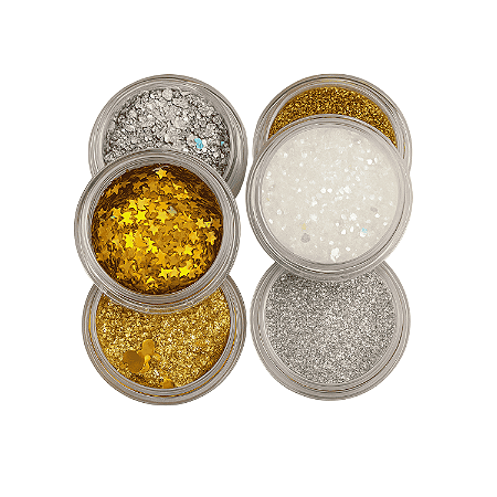 Kit Glitter Flocado Coleção Brilhar MakeA (6 Unidades)