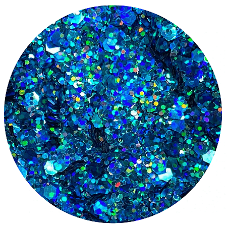 Glitter Flocado Azul Flocs