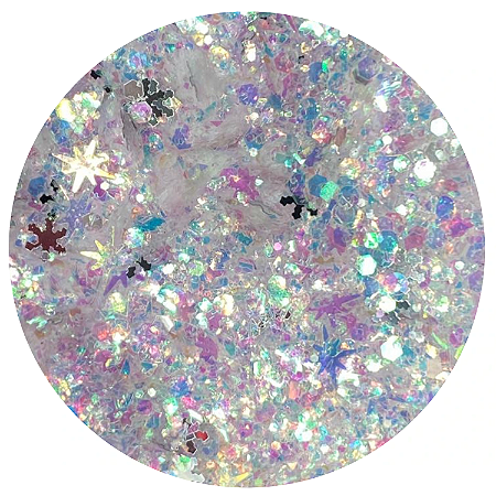 Glitter Flocado Floco de Neve Brilhante