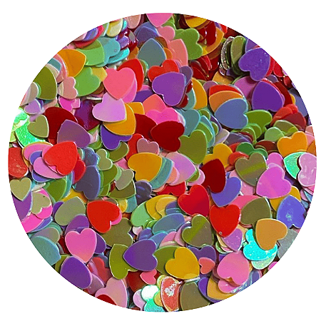 Glitter Coração Colors Dreans