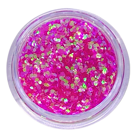 Glitter Flocado Confete Rosa Brilhante 3g