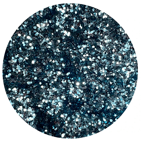 Glitter Flocado Azul Oceano Holográfico
