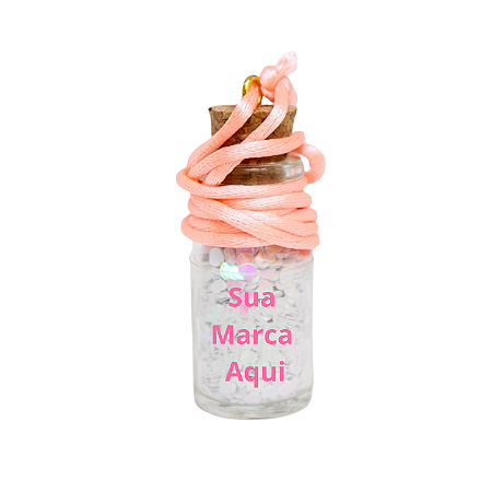 Brinde Personalizado Garrafinha Vidro Glitter