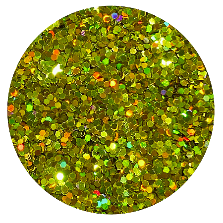 Glitter Flocado Confetes Dourado Holográfico