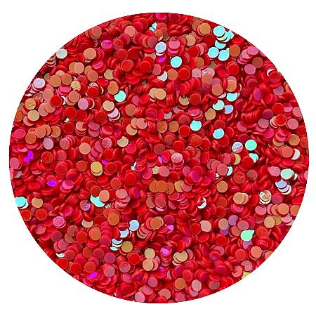 Glitter Flocado Confete Laranja