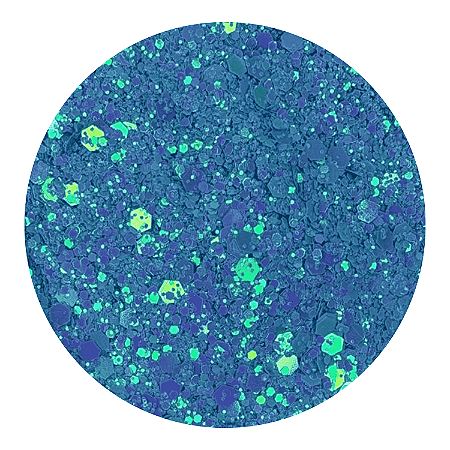 Glitter Azul Francia Holográfico