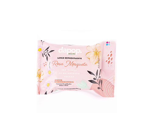 Lenço Demaquilante Rosa Mosqueta Dapop