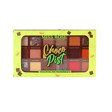 Paleta de Sombras Choco Pist Cores Intensamente Miss Rôse