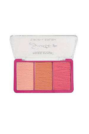 Paleta Blush Trio Sinta-se Cor 3 Miss Rose