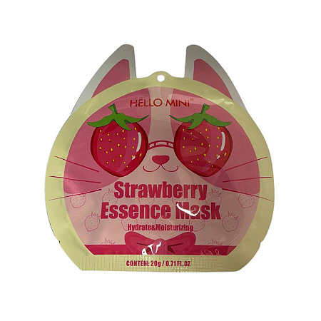Máscara Facial Hidratante Morango Hello Mini