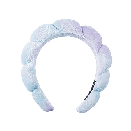 Tiara Nuvem Almofadada Skin Care Candy Degradê Roxo/Azul/Lilas