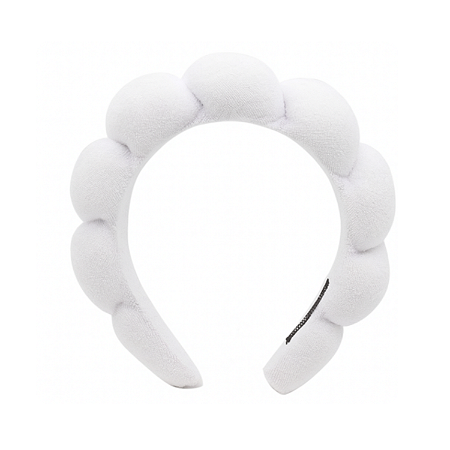 Tiara Nuvem Almofadada para Skin Care Cor Branco