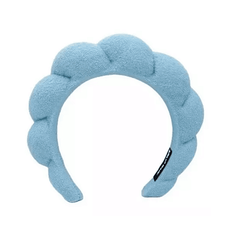 Tiara Nuvem Almofadada para Skin Care Cor Azul