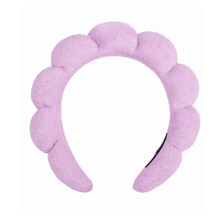 Tiara Nuvem Almofadada para Skin Care Cor Lilas