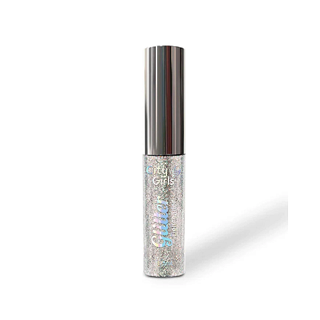 Delineador Líquido City Girls Glitter Colorido Prata
