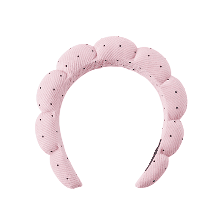 Tiara Nuvem Almofadada para Skin Care Cor Rosa Claro