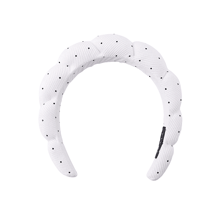 Tiara Nuvem Almofadada para Skin Care Cor Branco